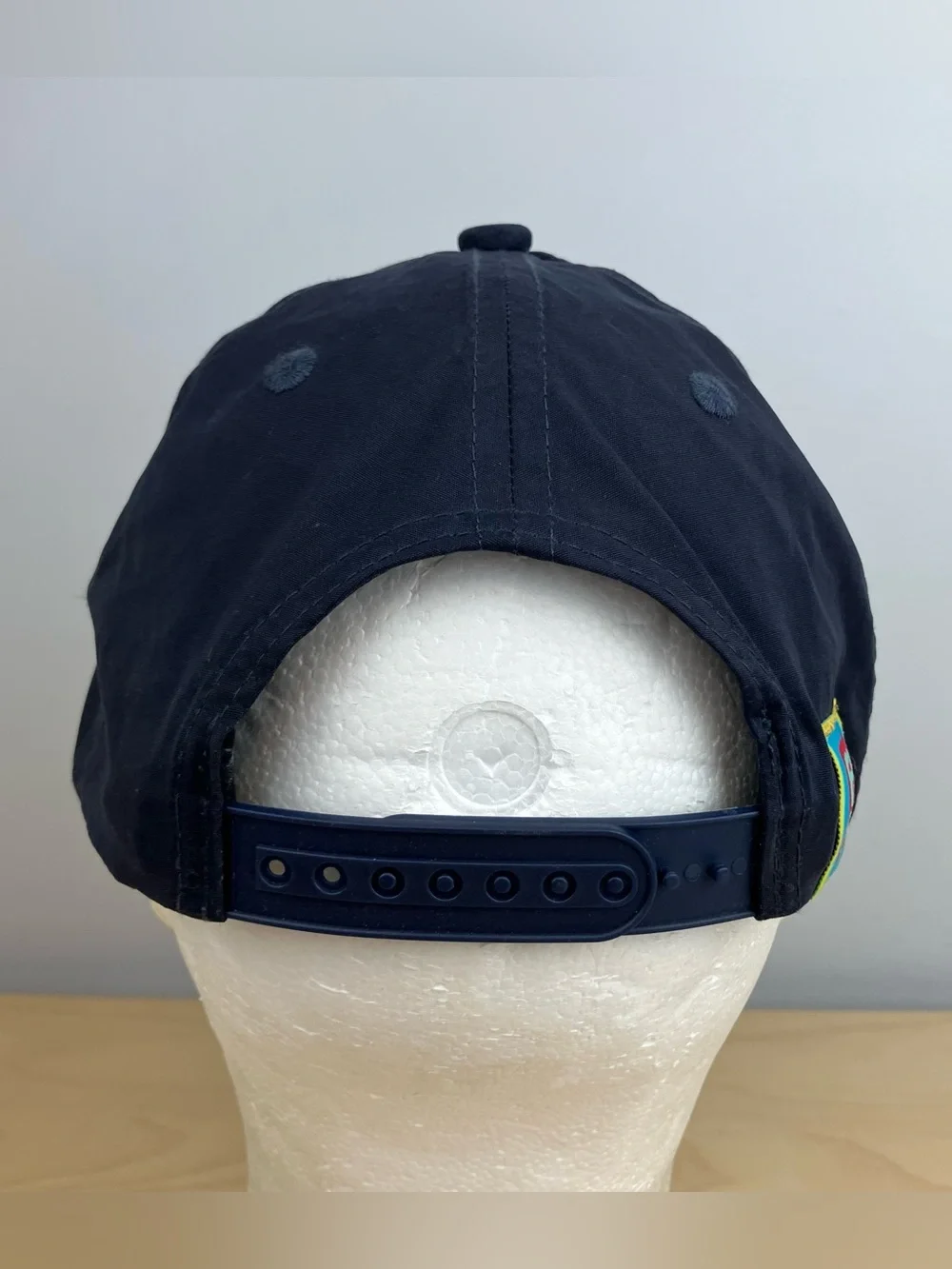 FLYN Snapback Rope Trucker Hat Navy Blue Pig Patch Logo